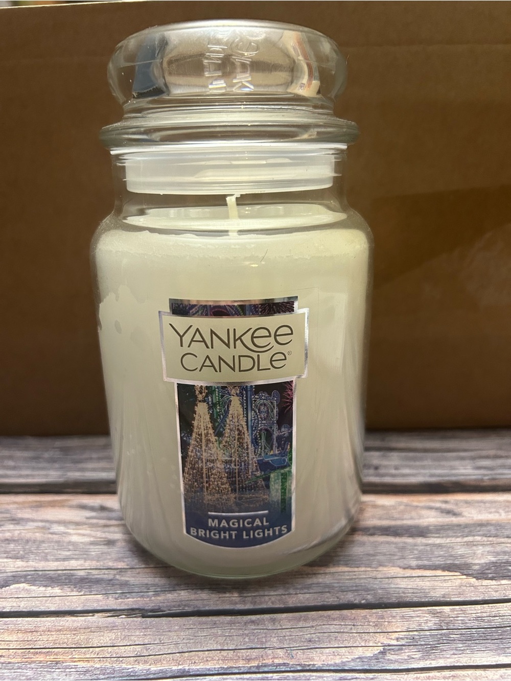 Yankee Candle Magical Bright Lights Large Jar Candle - White Cream